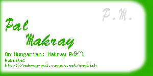 pal makray business card